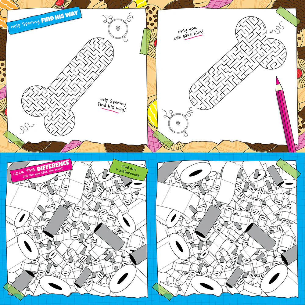 Cock-a-Doodle: A Rude Activity Book For Adults