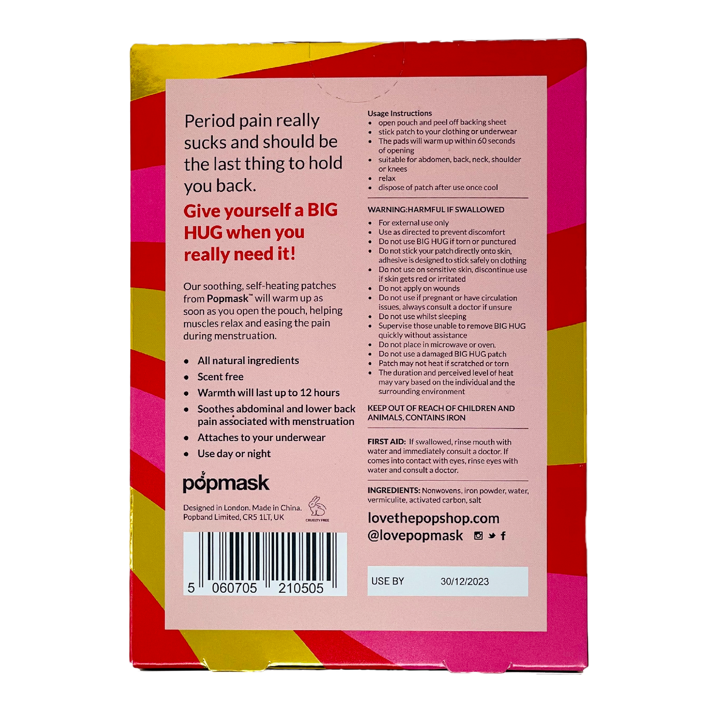 Big Hug Self Heating Body Patches - Flow + Glow