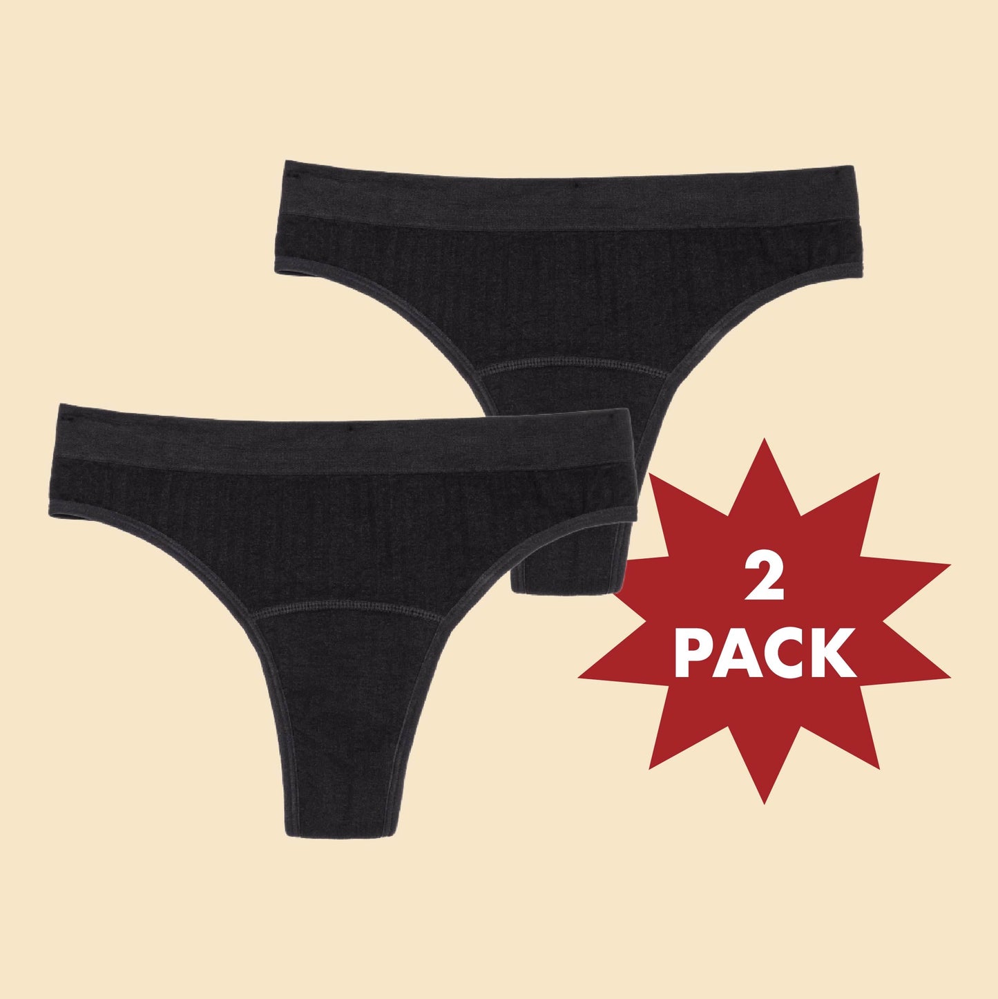 The Thong Period. in SportyStretch™ For Light Flows