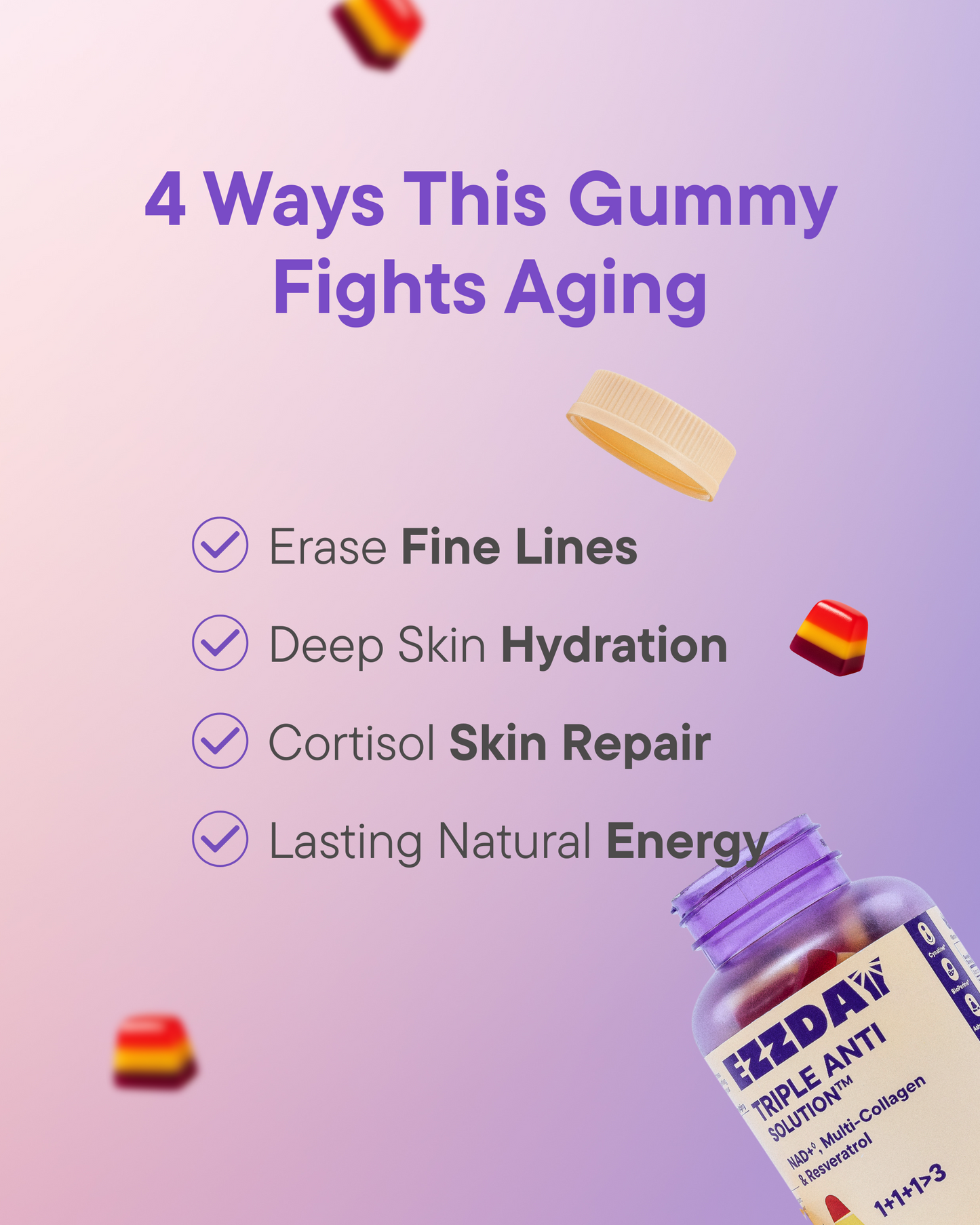 Triple-Action Anti-Aging Gummies