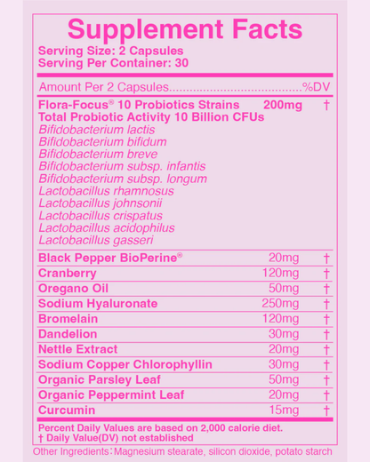 Vaginal Probiotic & pH Balance Capsules