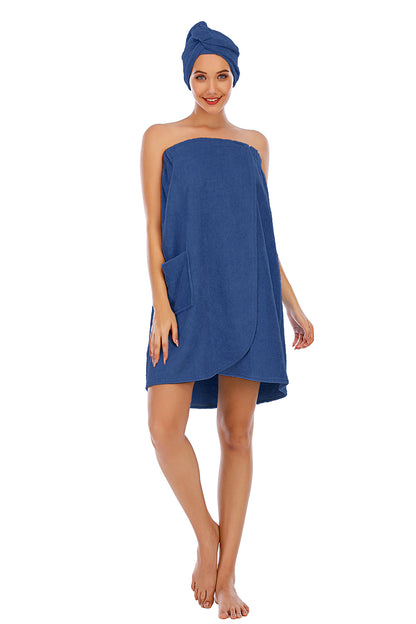 Strapless Wrap Pocket Bath Robe - Flow+Glow