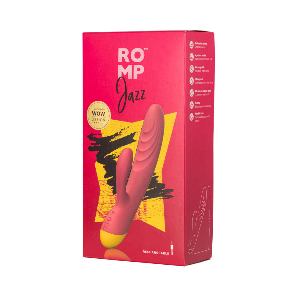 ROMP Jazz Rabbit Vibrator in Berry