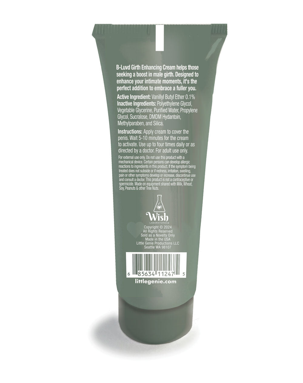 B-Luvd Girth Enhancing Cream back