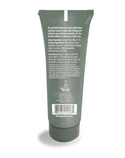 B-Luvd Girth Enhancing Cream back