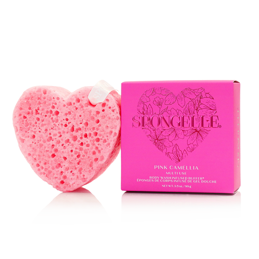 Pink Camellia Body Wash Infused Buffer