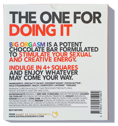 BIG ORGASM Chocolate Bar - Flow + Glow