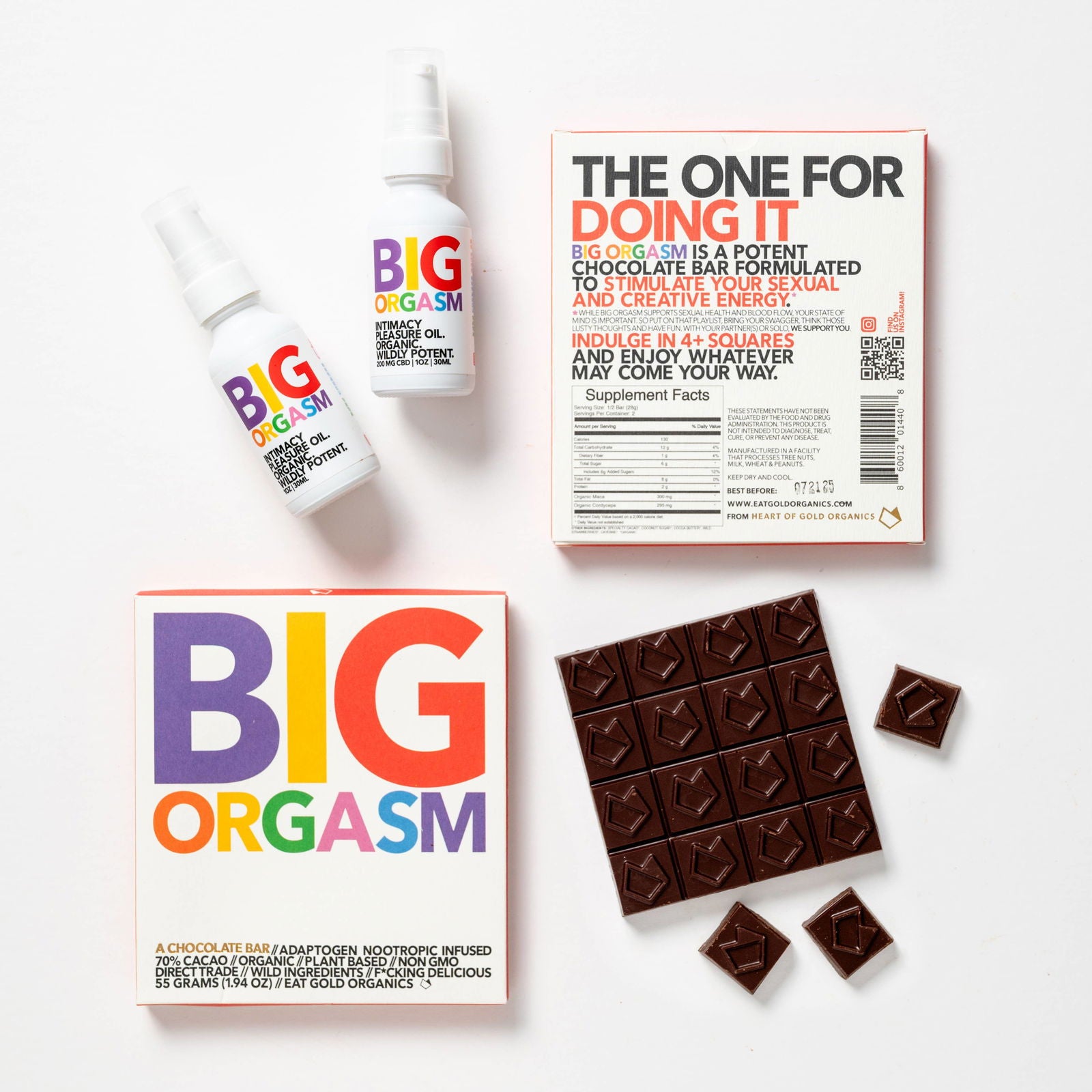 BIG ORGASM Chocolate Bar - Flow + Glow