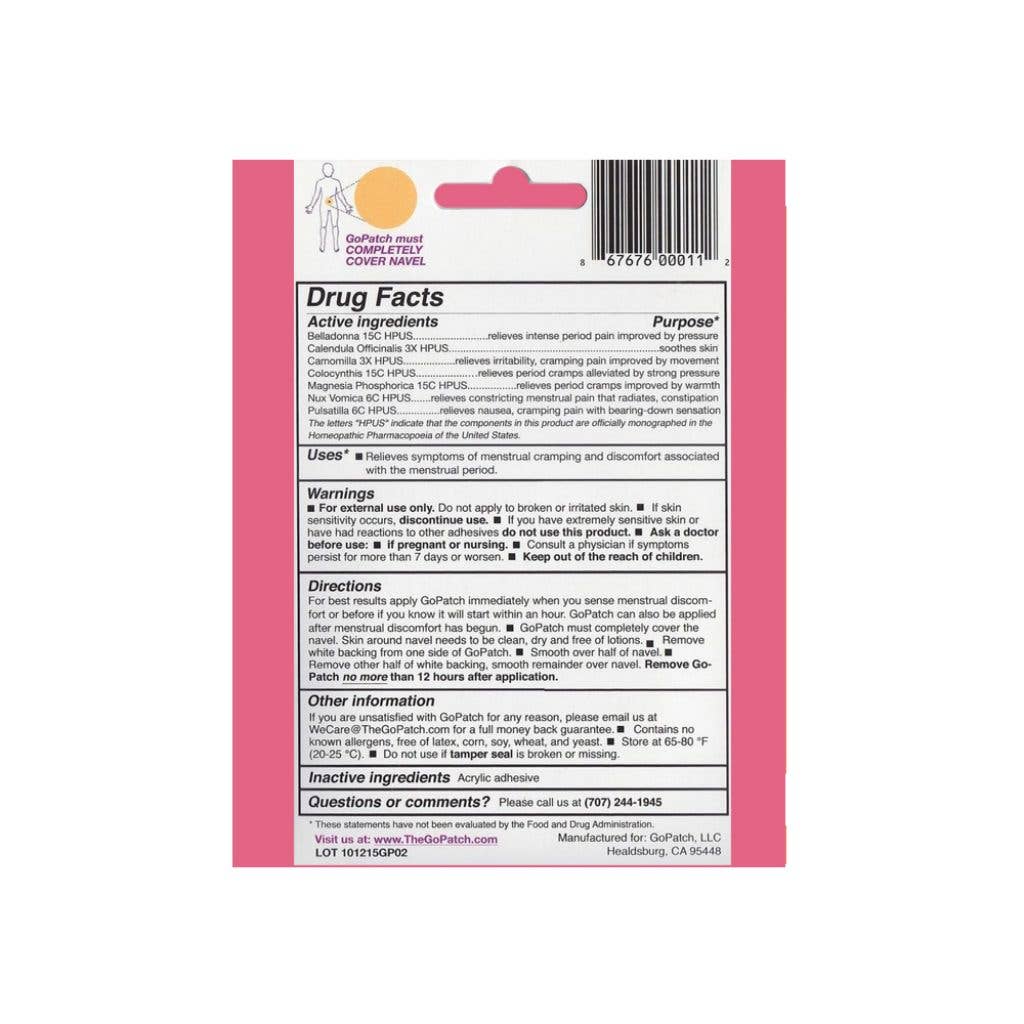 Cramp + PMS Relief Patch_Flow + Glow