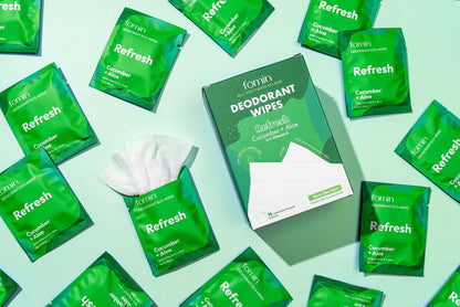 Deodorant Body Wipes - Flow + Glow