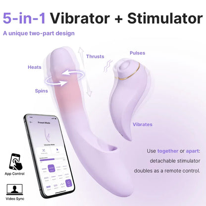 DuoGlow Transforming Vibrator