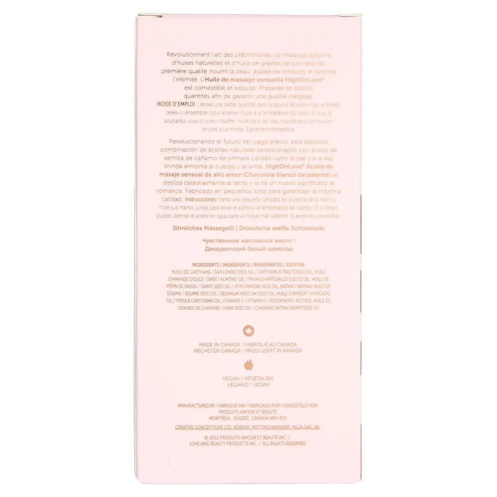 Sensual Flavored Massage Oil