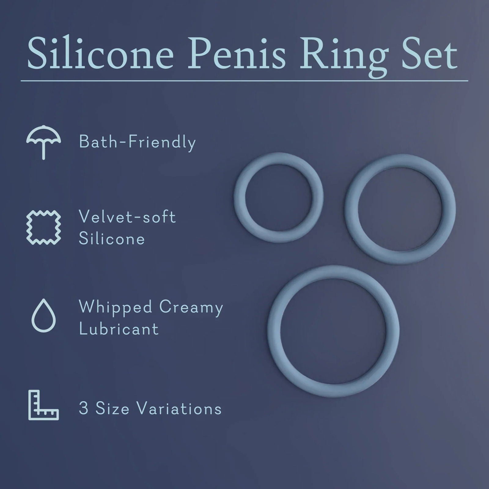 Silicone Penis Ring Set_Flow + Glow