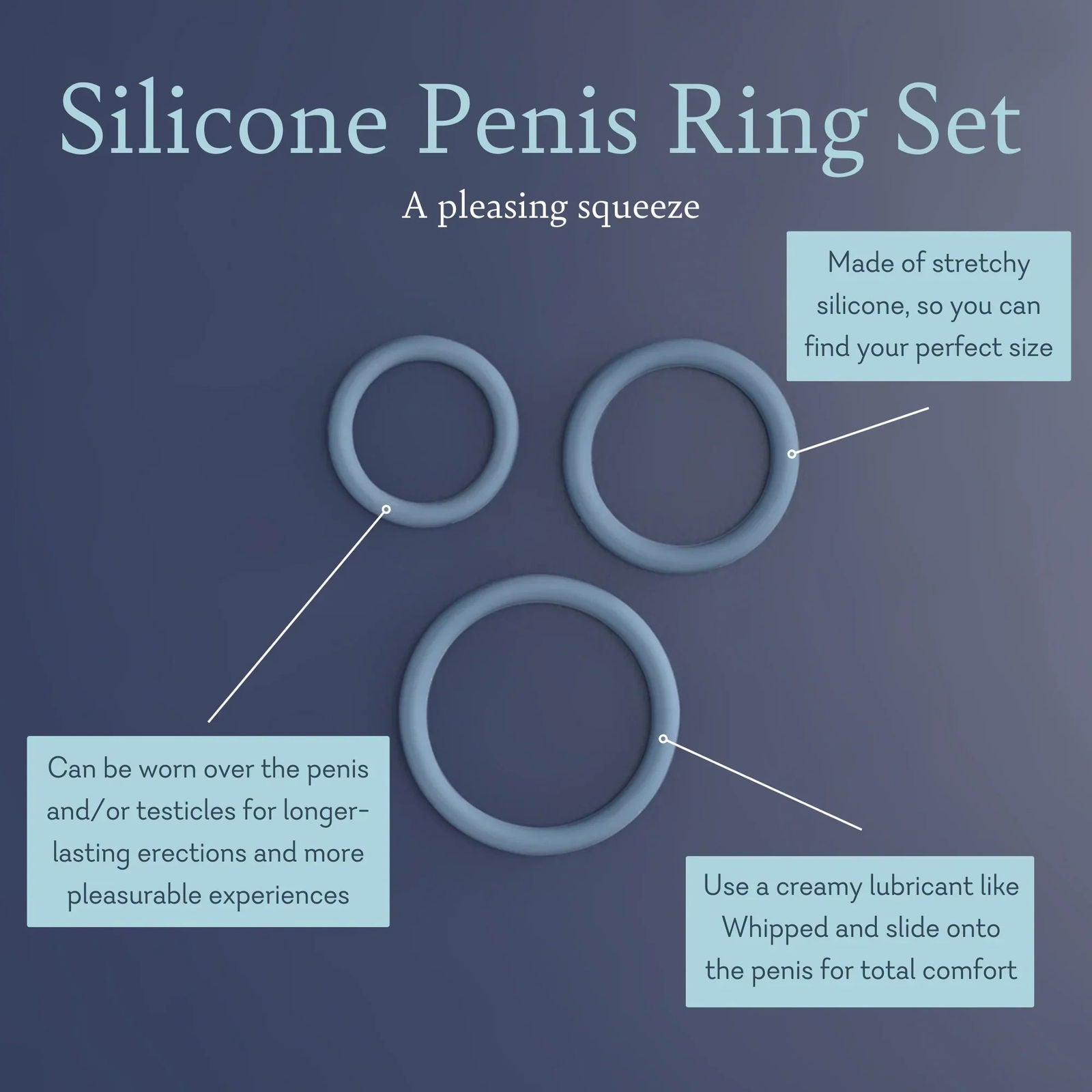 Silicone Penis Ring Set_Flow + Glow