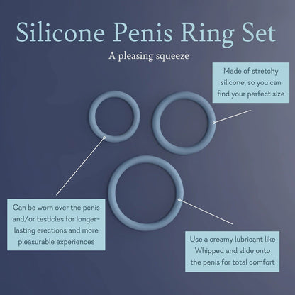 Silicone Penis Ring Set_Flow + Glow