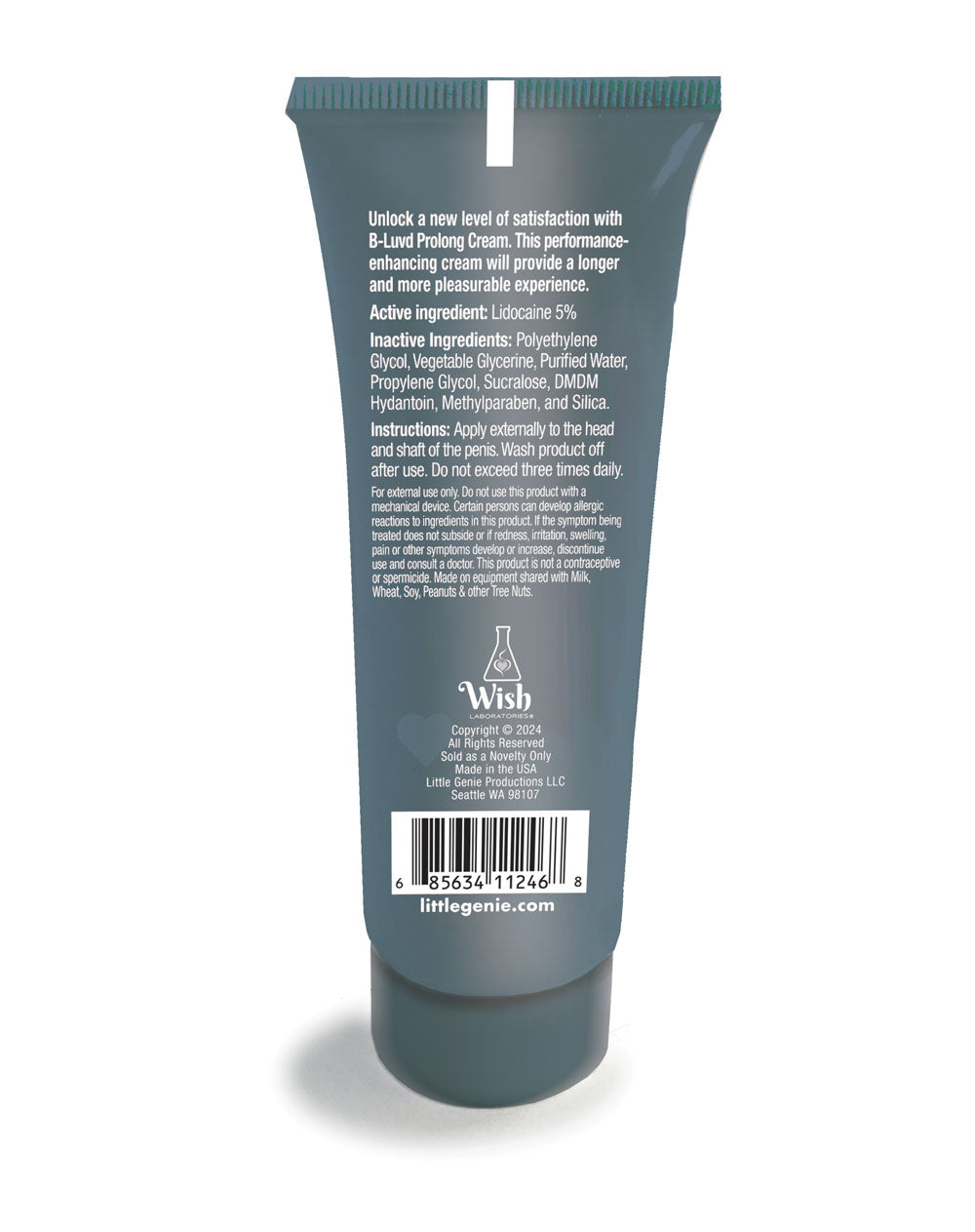 B-Luvd Erection Prolong Cream back