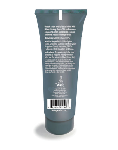 B-Luvd Erection Prolong Cream back