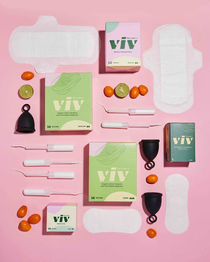 Viv Cup - Reusable Silicone Menstrual Cup - Flow + Glow