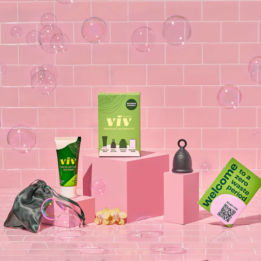 Viv Menstrual Cup Beginner Starter Kit - Flow + Glow