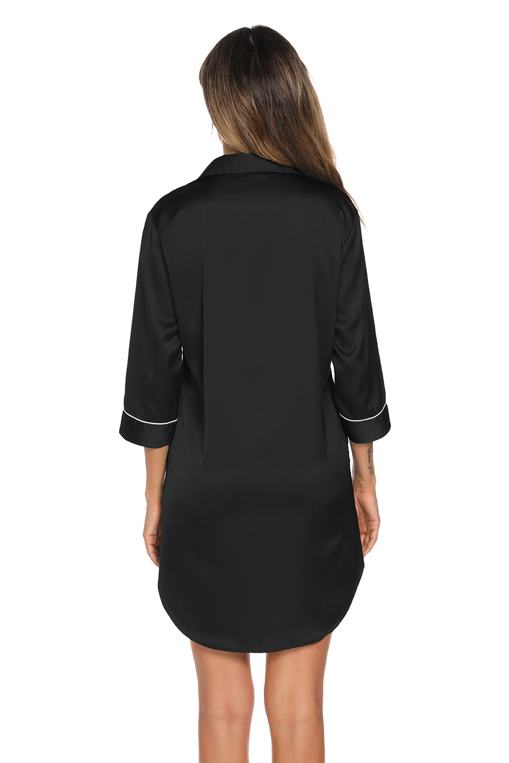 Dreamy Dusk Button-Up Night Dress - Flow+Glow