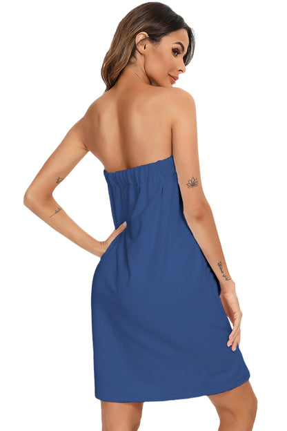 Strapless Wrap Pocket Bath Robe - Flow+Glow