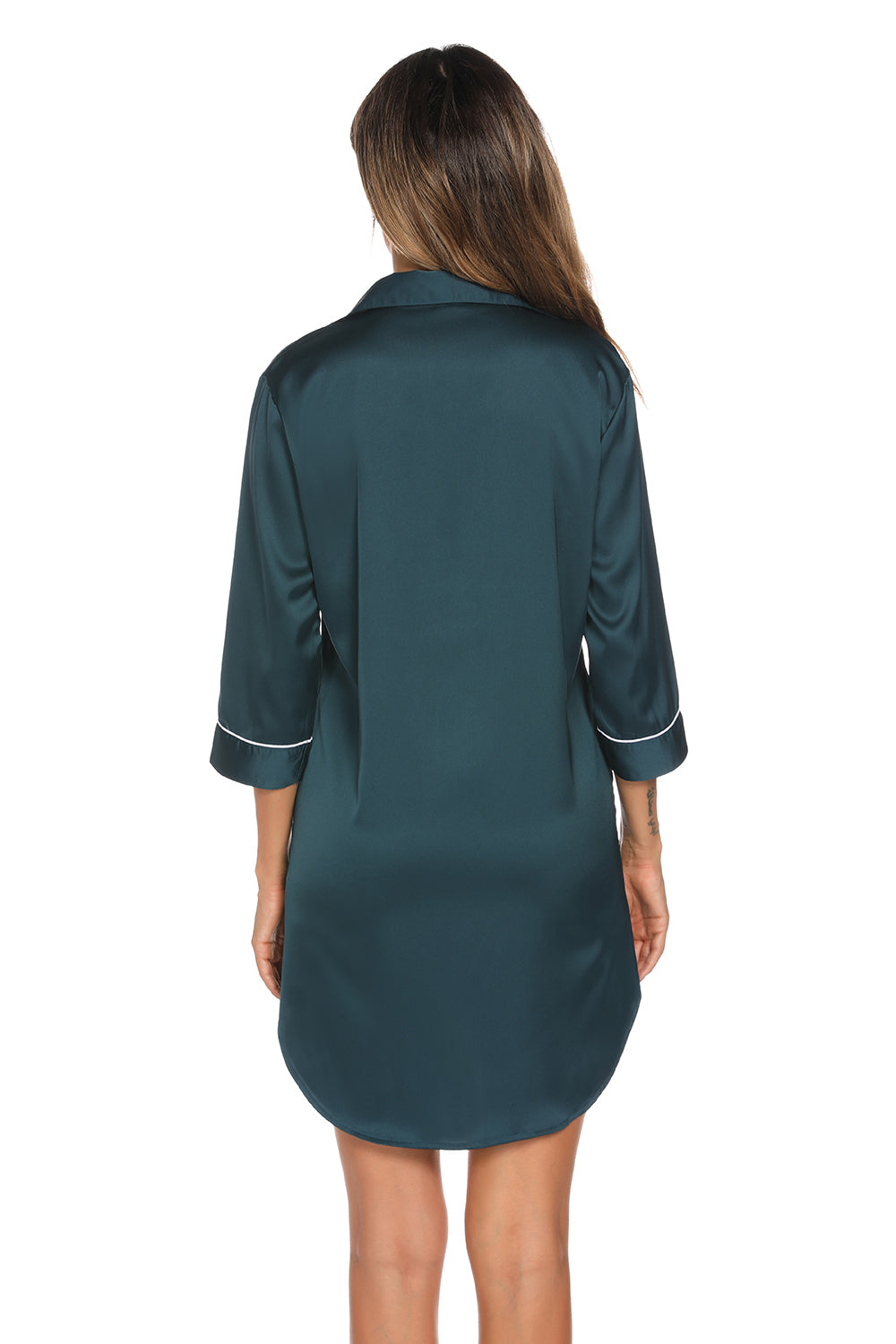 Dreamy Dusk Button-Up Night Dress - Flow+Glow