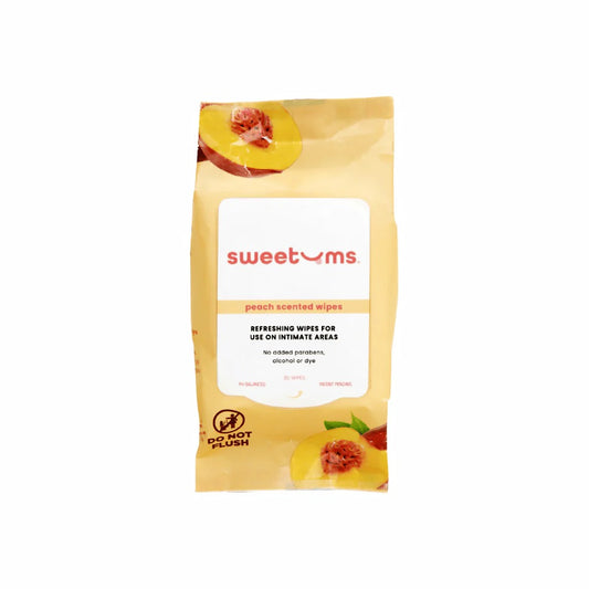 Sweetums Intimate Wipes Peach Scent (Unflavored)