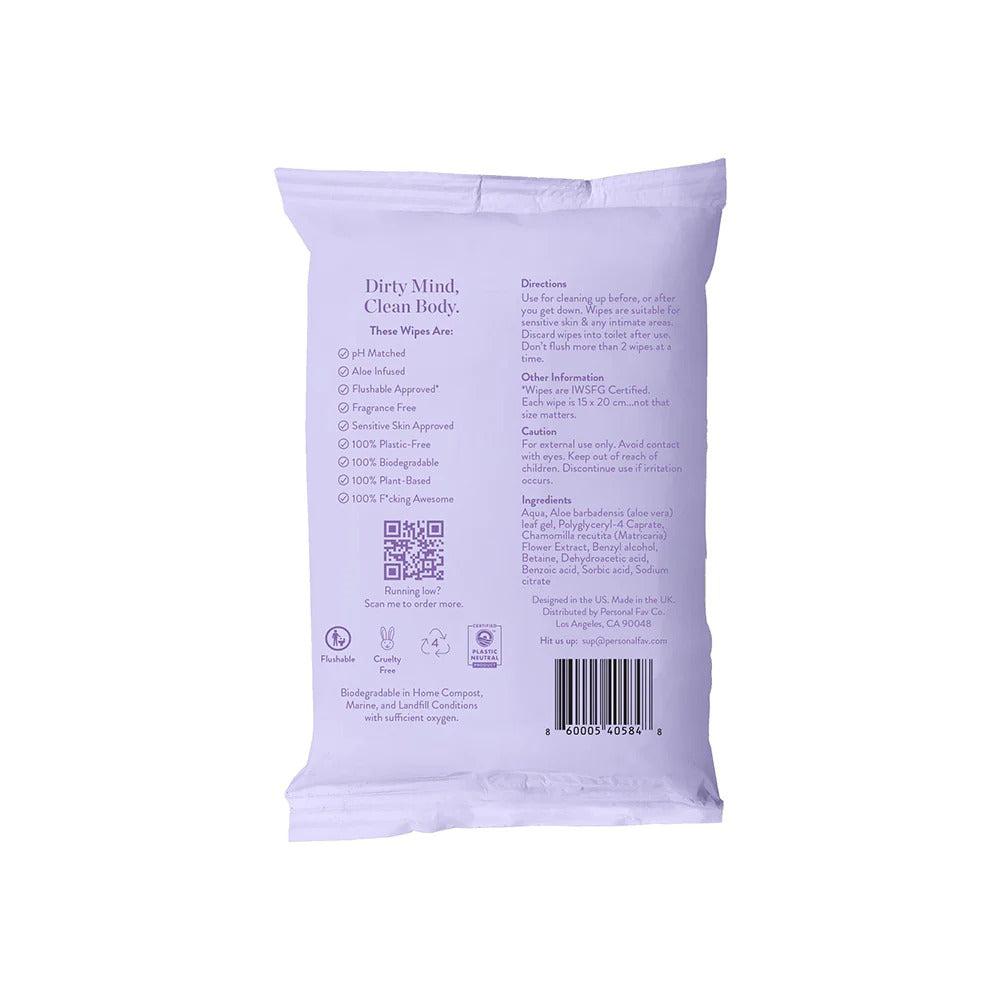 Gentle Flushable Intimate Wipes
