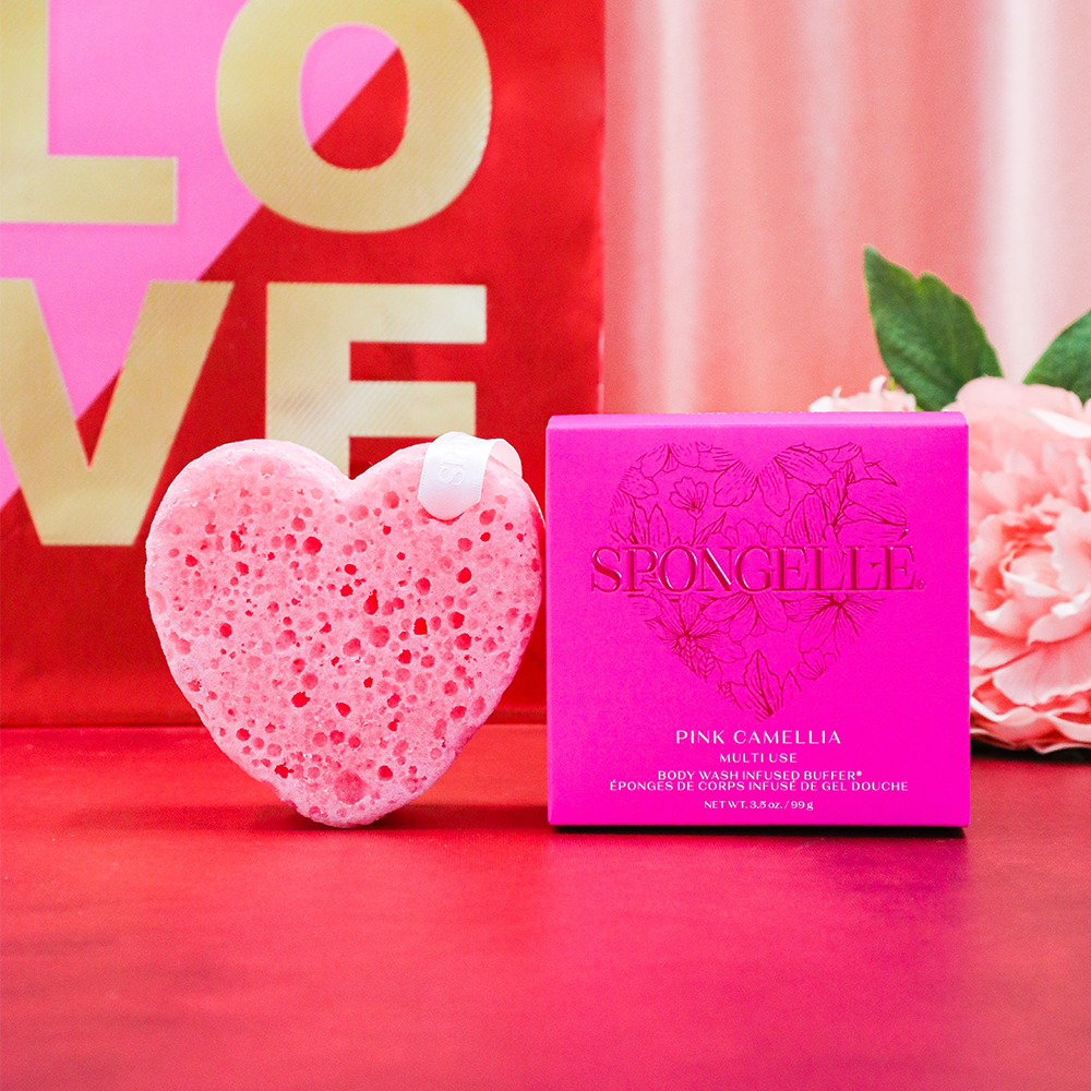Pink Camellia Body Wash Infused Buffer